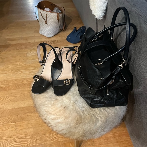 Coach Black Leather Heels Size 10 - Picture 16 of 16